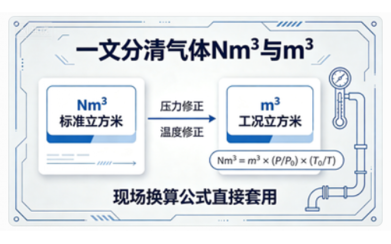 一文分清气体Nm³与m³换算公式